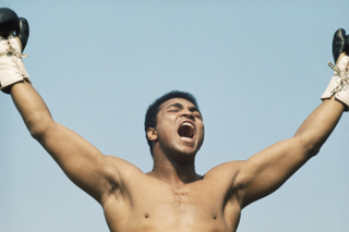 Muhammad Ali during training for his fight with Al “Blue” Lewis in Dublin in July 1972Getty Images